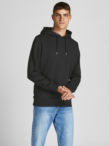 JACK & JONES Суичър в черно: отпред