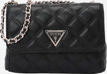 Sac à bandoulière 'GIULLY II MINI 2 COMP CVRT FLP' GUESS en noir : devant