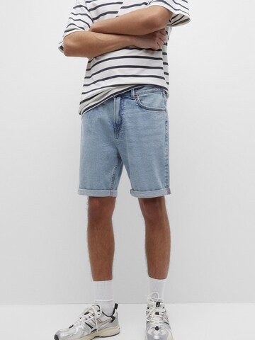 Pull&Bear Regular Shorts in Blau