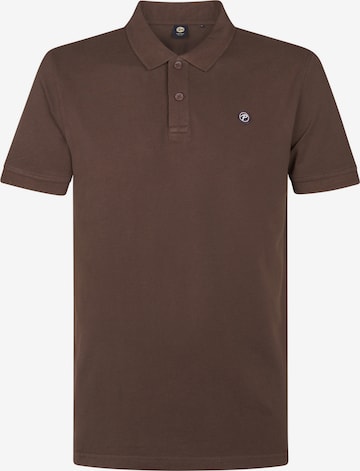 Petrol Industries Poloshirt 'Dolphin' in Braun: Vorderseite