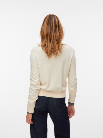 VERO MODA Πλεκτή ζακέτα 'VMSaba' σε μπεζ