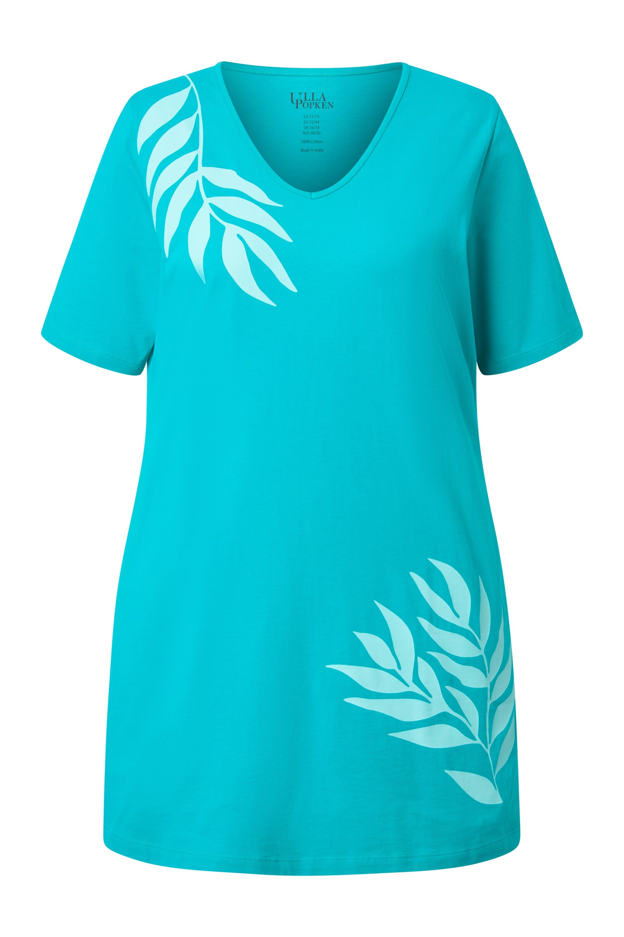 Ulla Popken Longshirt in Blau: Vorderseite