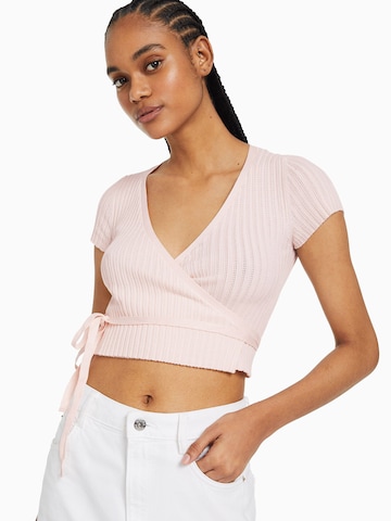 Bershka Tričko – pink