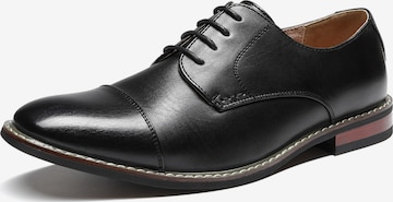 Bruno Marc Schnürschuh in Schwarz: Vorderseite