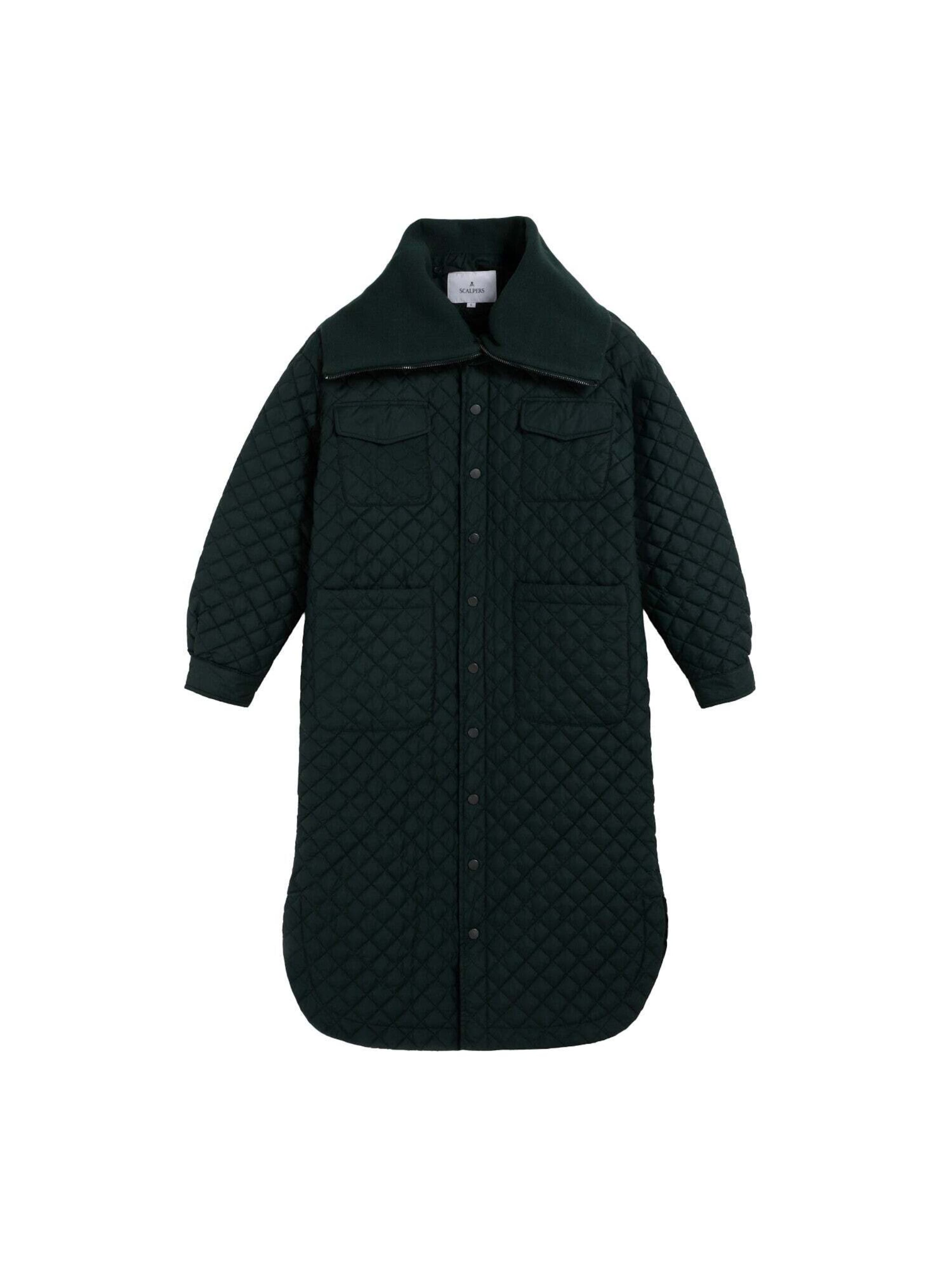 Cappotto di mezza stagione di Scalpers in nero: frontale