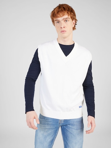 HUGO Blue - Camiseta sin mangas 'San Sal-C' en blanco: frente