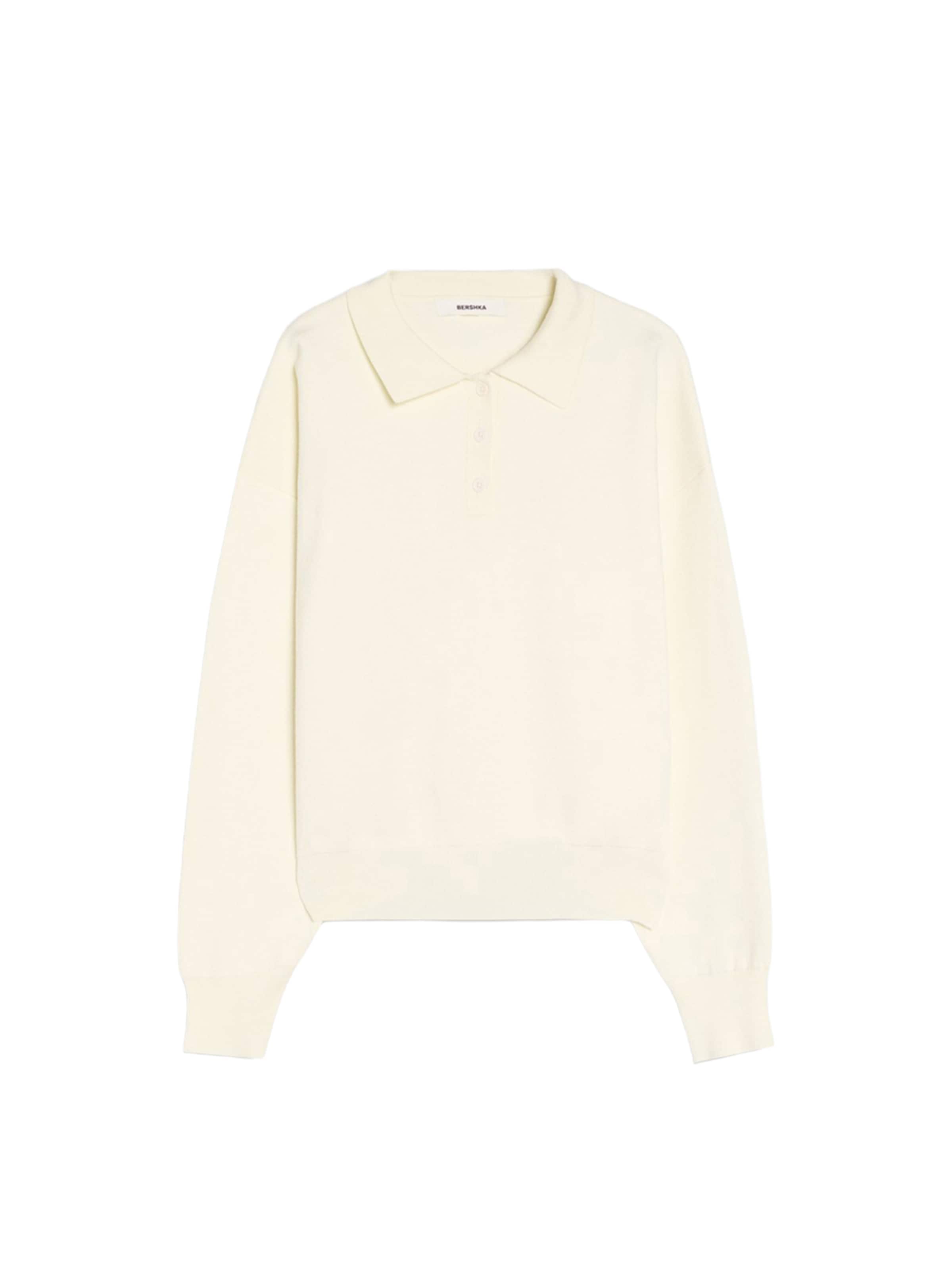 Bershka Neulepaita koossa XS värissä beige, Tuotenäkymä