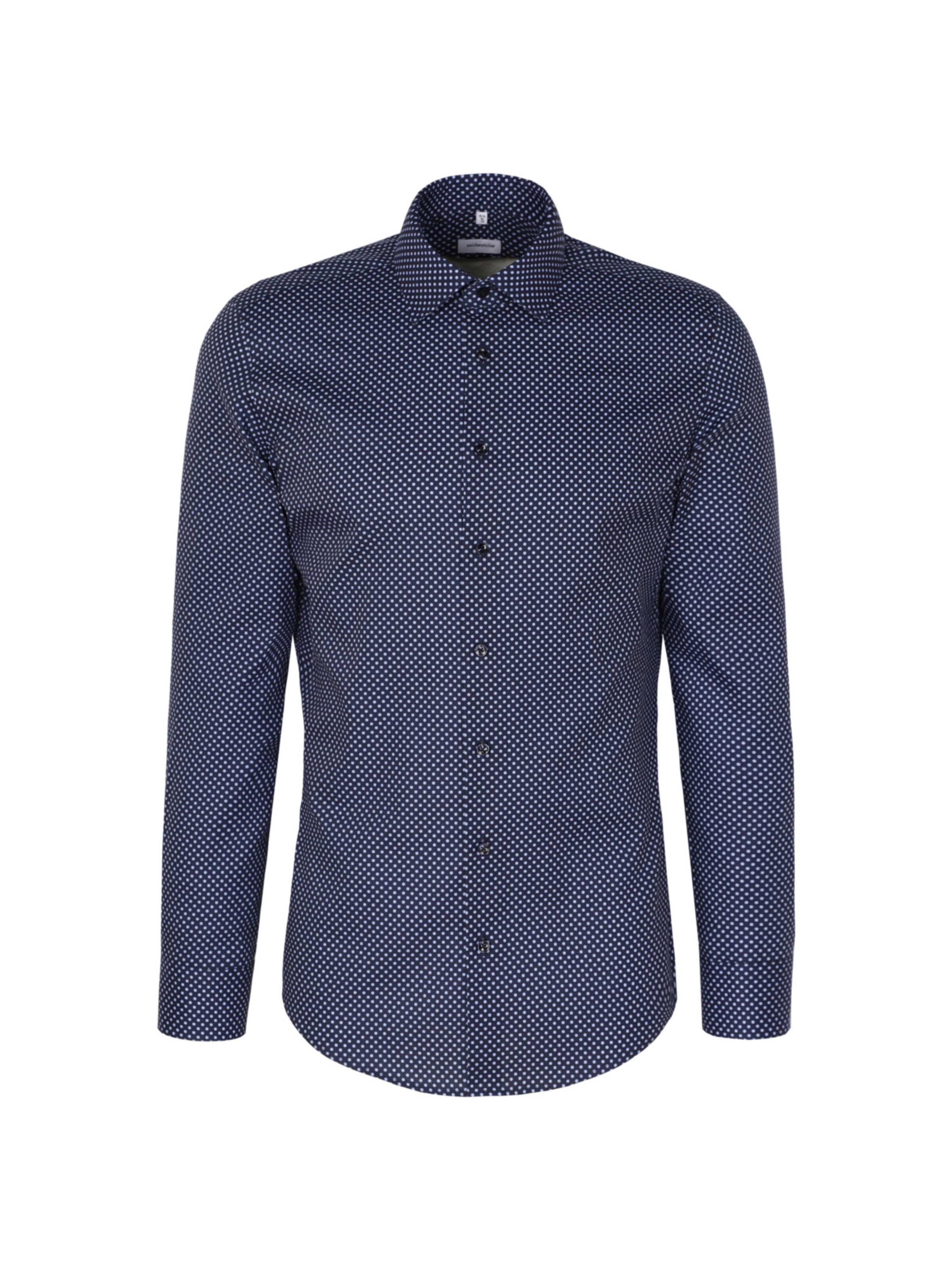 Coupe slim Chemise 'Smart Essentials' SEIDENSTICKER en bleu : devant