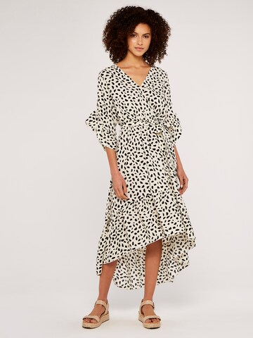 Apricot Sommerkleid in Beige: Vorderseite