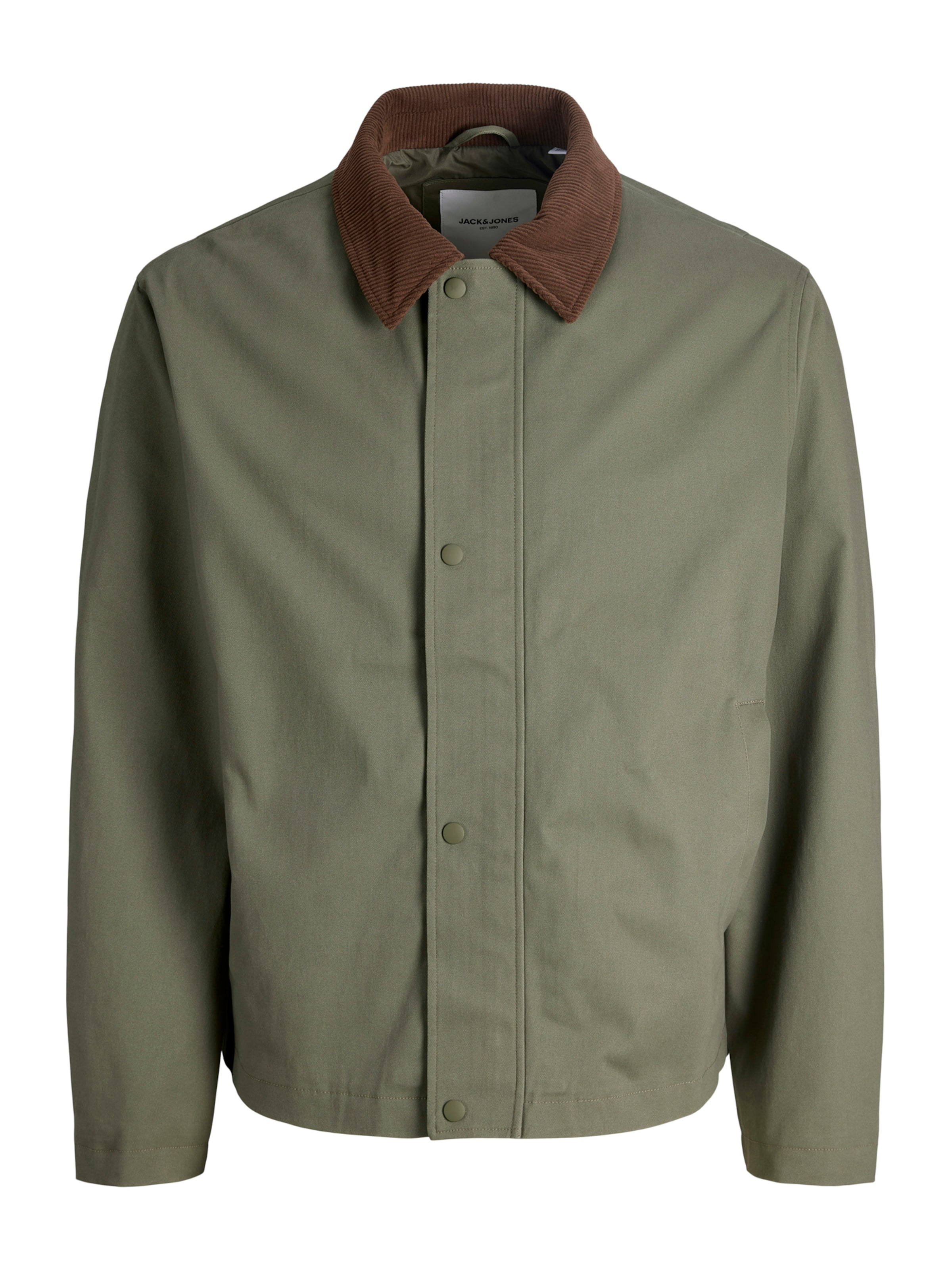 JACK & JONES - Chaqueta de entretiempo 'JJEGRAHAM' en verde: frente