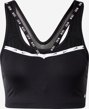 NIKE Bustier Sport-BH in Schwarz: predná strana