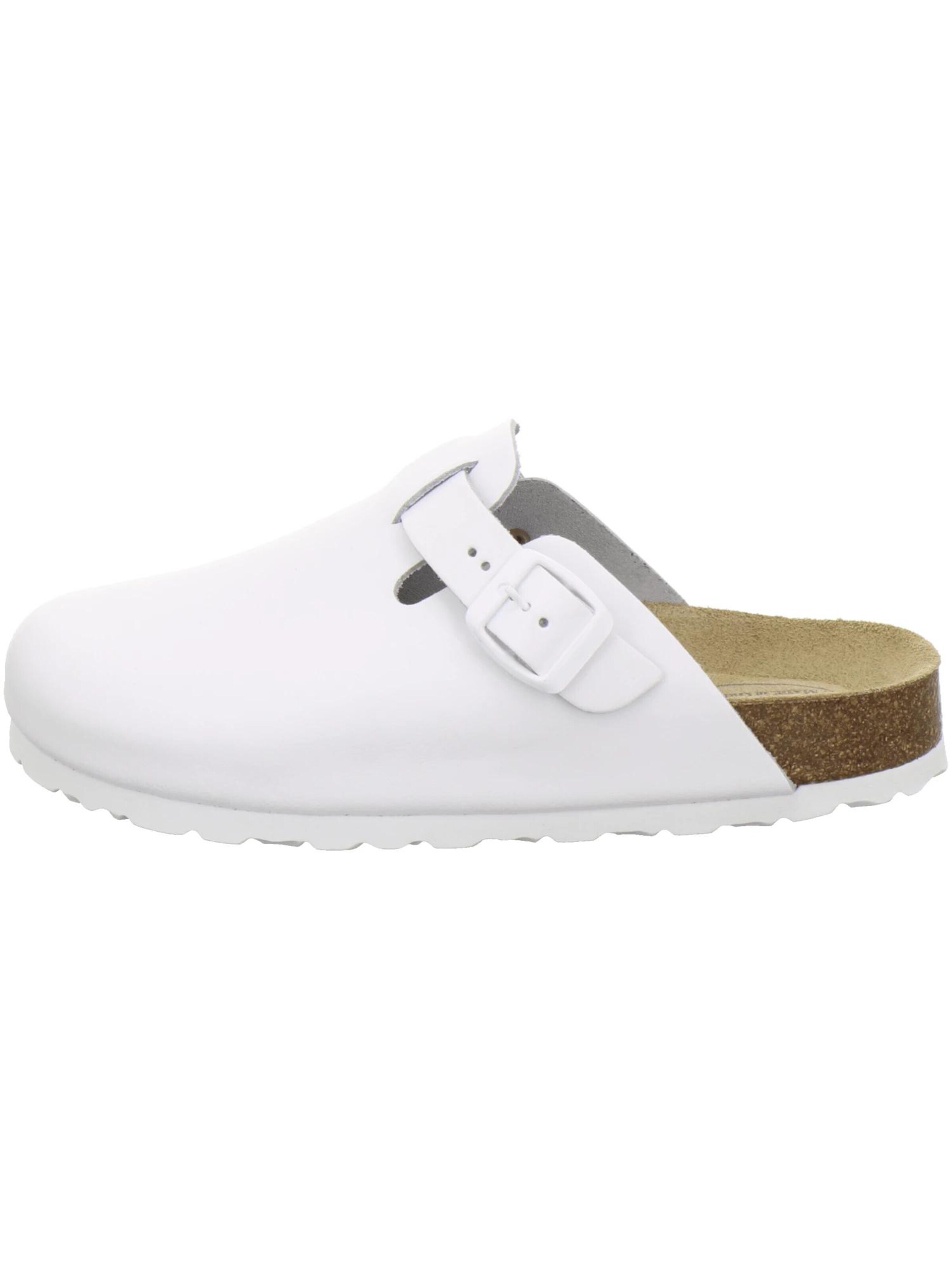 Sabots 'Clogs Damen Leder weiß' AFS-Schuhe en blanc