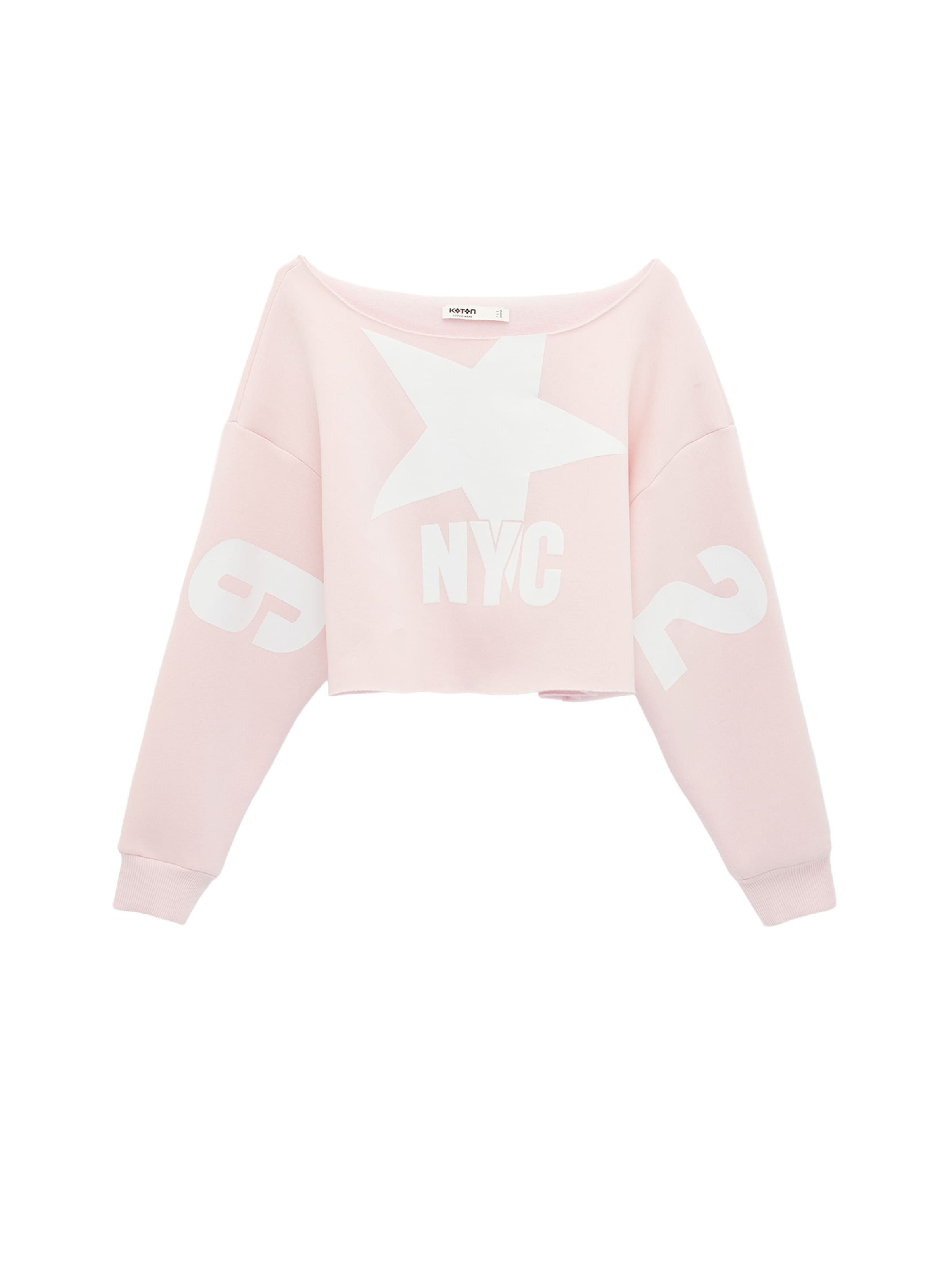 Koton Sweatshirt in Roze: voorkant