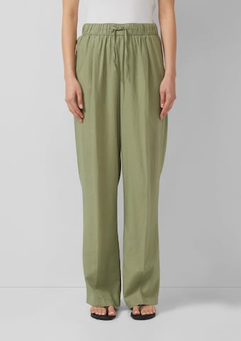 Loosefit Pantalon s.Oliver en vert : devant