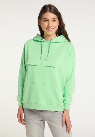 MYMO Sweatshirt in Groen: voorkant