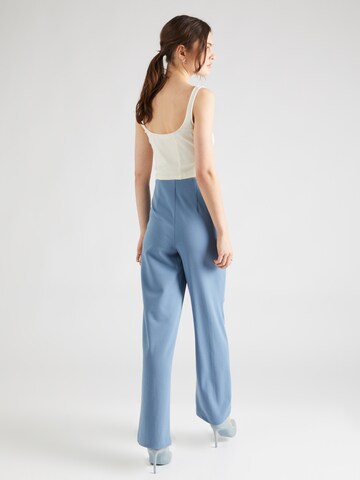VERO MODA Wide leg Pleat-front trousers 'BECKY' in Blue