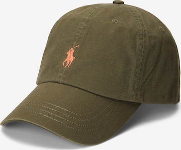 Casquette Polo Ralph Lauren en vert : devant