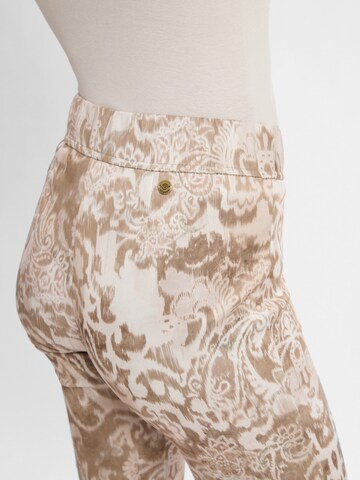 Rosner Regular Pleat-Front Pants ' Alisa ' in Beige