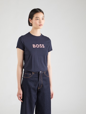 BOSS Shirt 'C_Elogo_6' in Blauw: voorkant