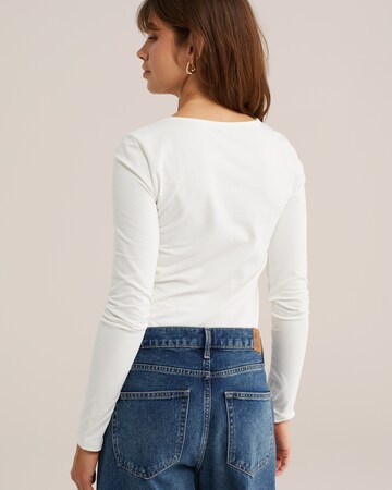 WE Fashion - Camiseta en blanco