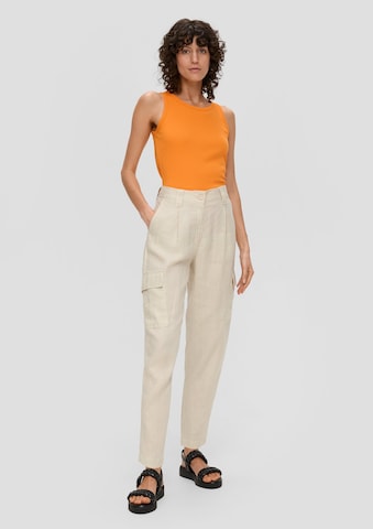 Effilé Pantalon cargo s.Oliver en beige