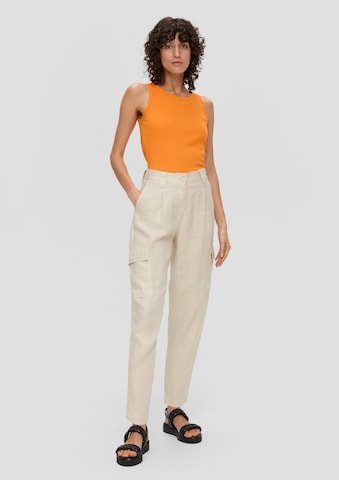 s.Oliver Tapered Broek in Beige