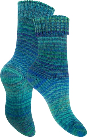 celodoro Socks 'Mouline' in Blue: front