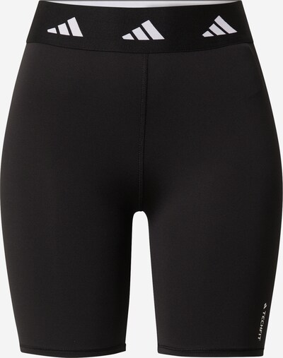 ADIDAS PERFORMANCE Pantalon de sport 'Techfit Bike' en noir / blanc, Vue avec produit