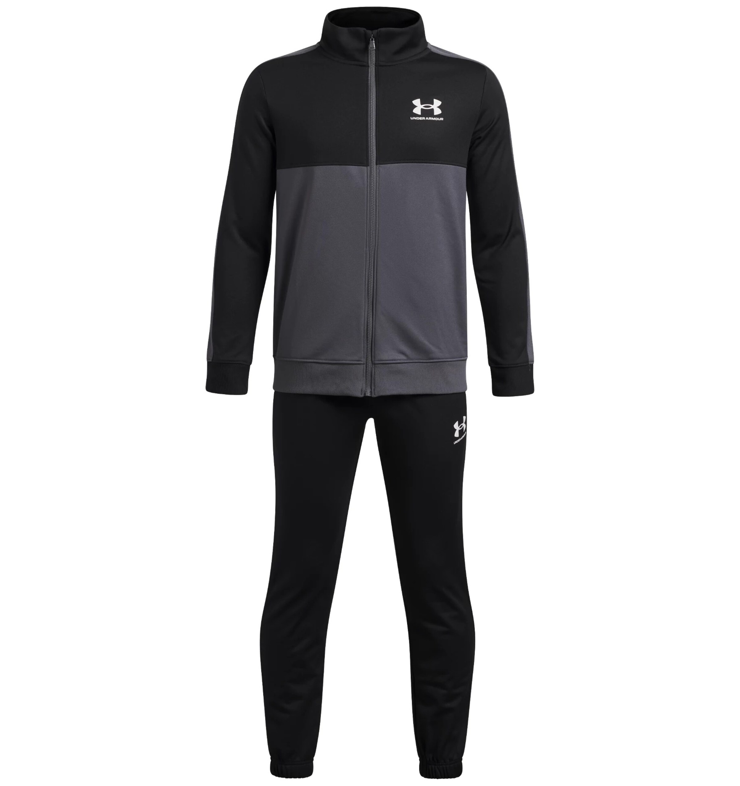 UNDER ARMOUR Trainingsanzug in Schwarz: Vorderseite