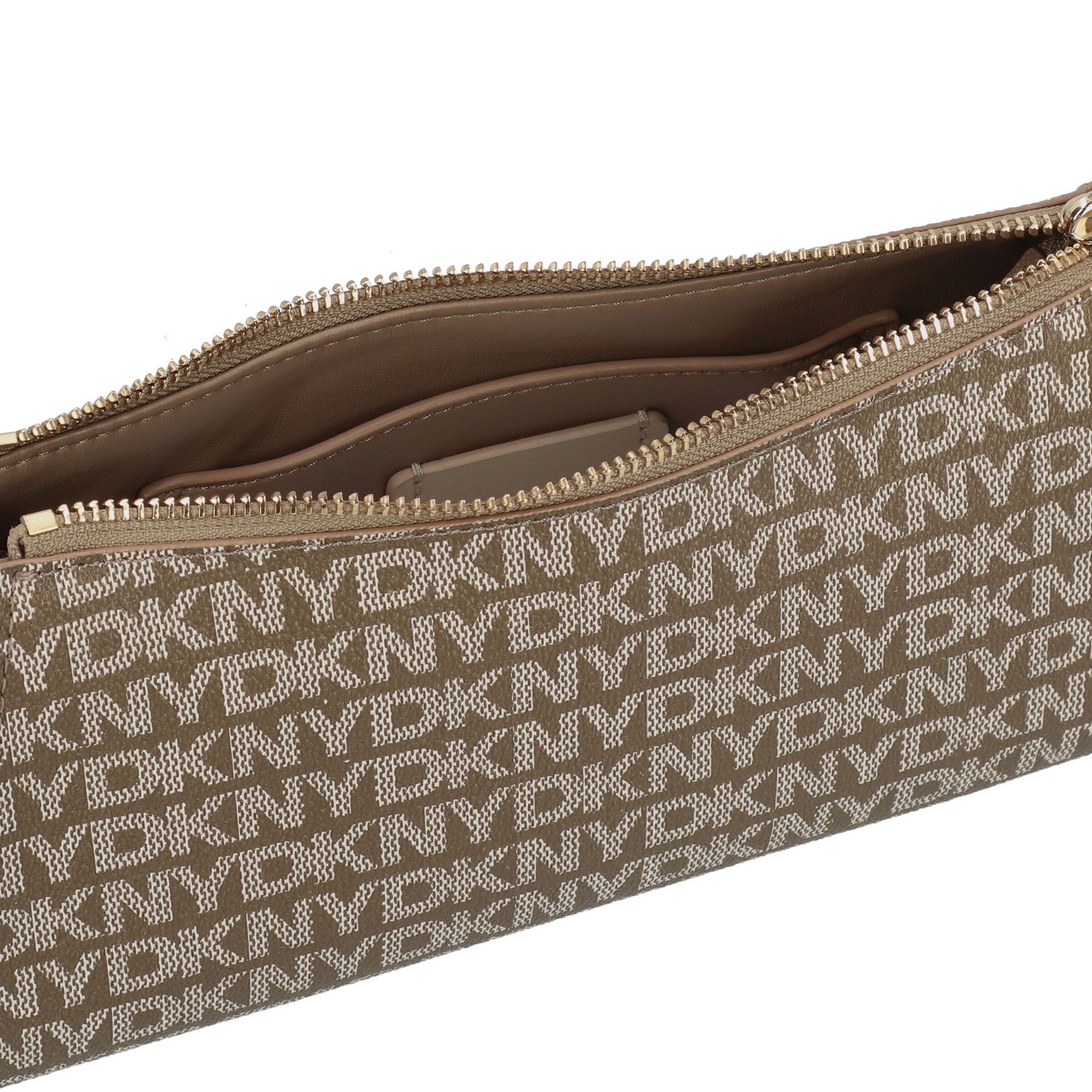 DKNY Schultertasche 'Avril' in Braun