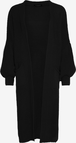 Cardigan dimensiuni mari de la SASSYCLASSY pe negru: față