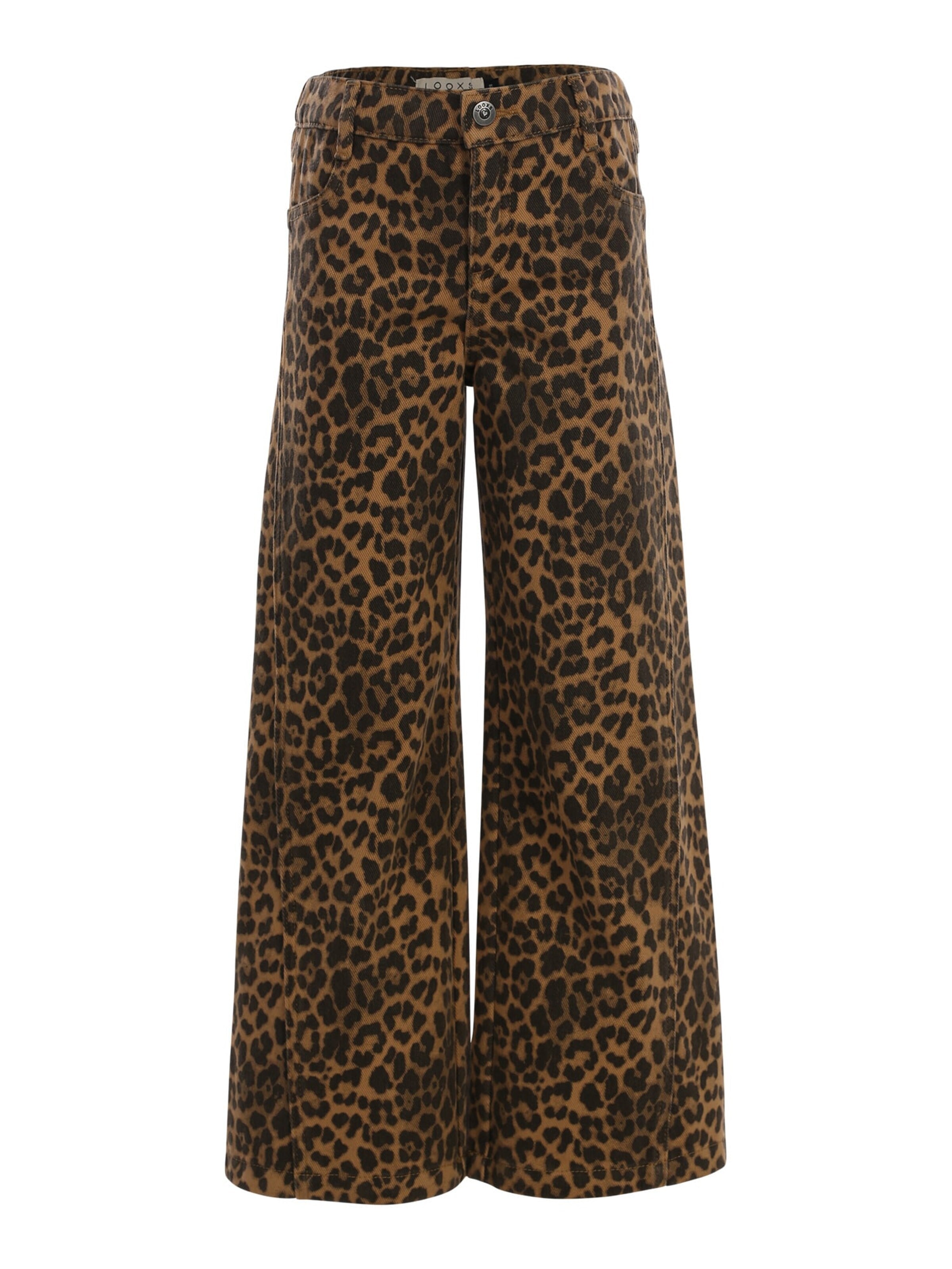 Looxs Revolution Wide leg Jeans in Beige: voorkant