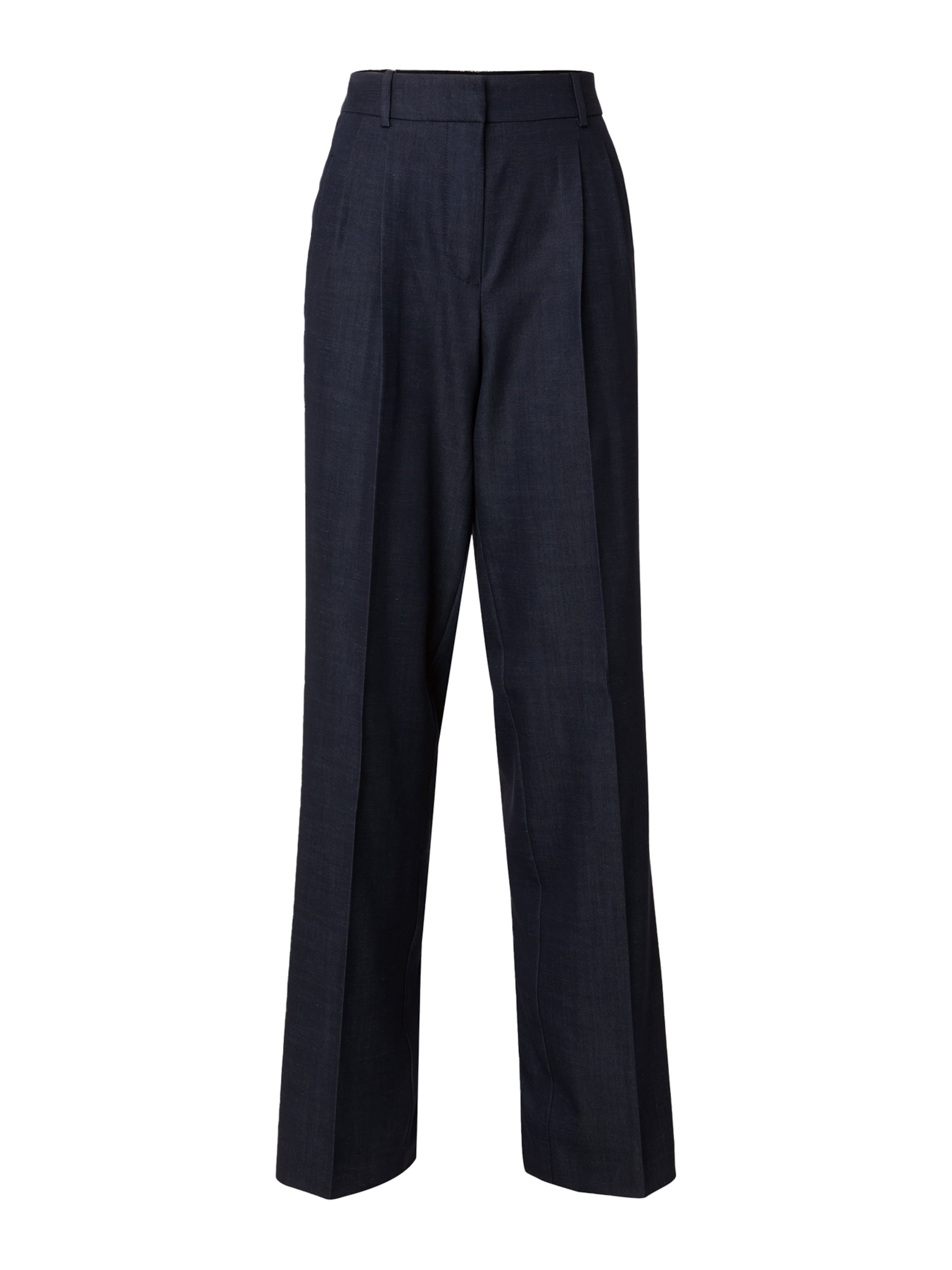 BOSS Wide leg Veckad byxa 'Taleco2' i blå: framsida