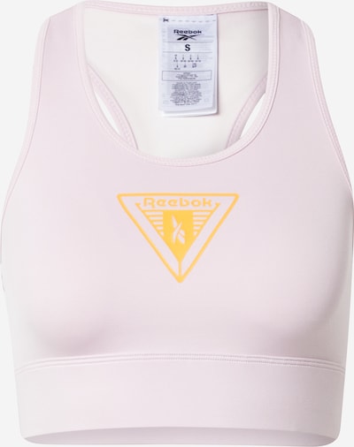 Sutien sport Reebok pe galben / roz pastel, Vizualizare produs