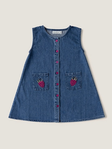 LouieLouie Ruha 'Rose Denim ∼ Raspberry embroidery on pocket' - kék: elől