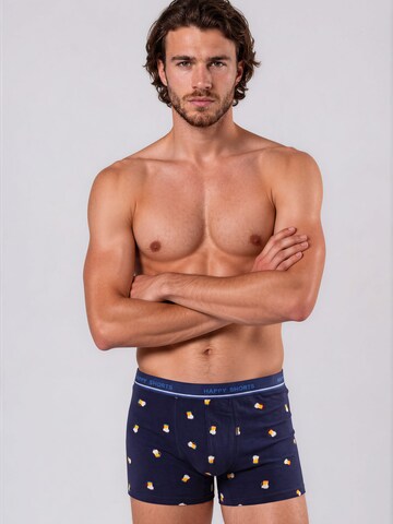 Boxers ' Jersey ' Happy Shorts en bleu : devant