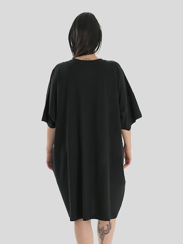 LEAFLETIC Oversizekleid‌ in Schwarz