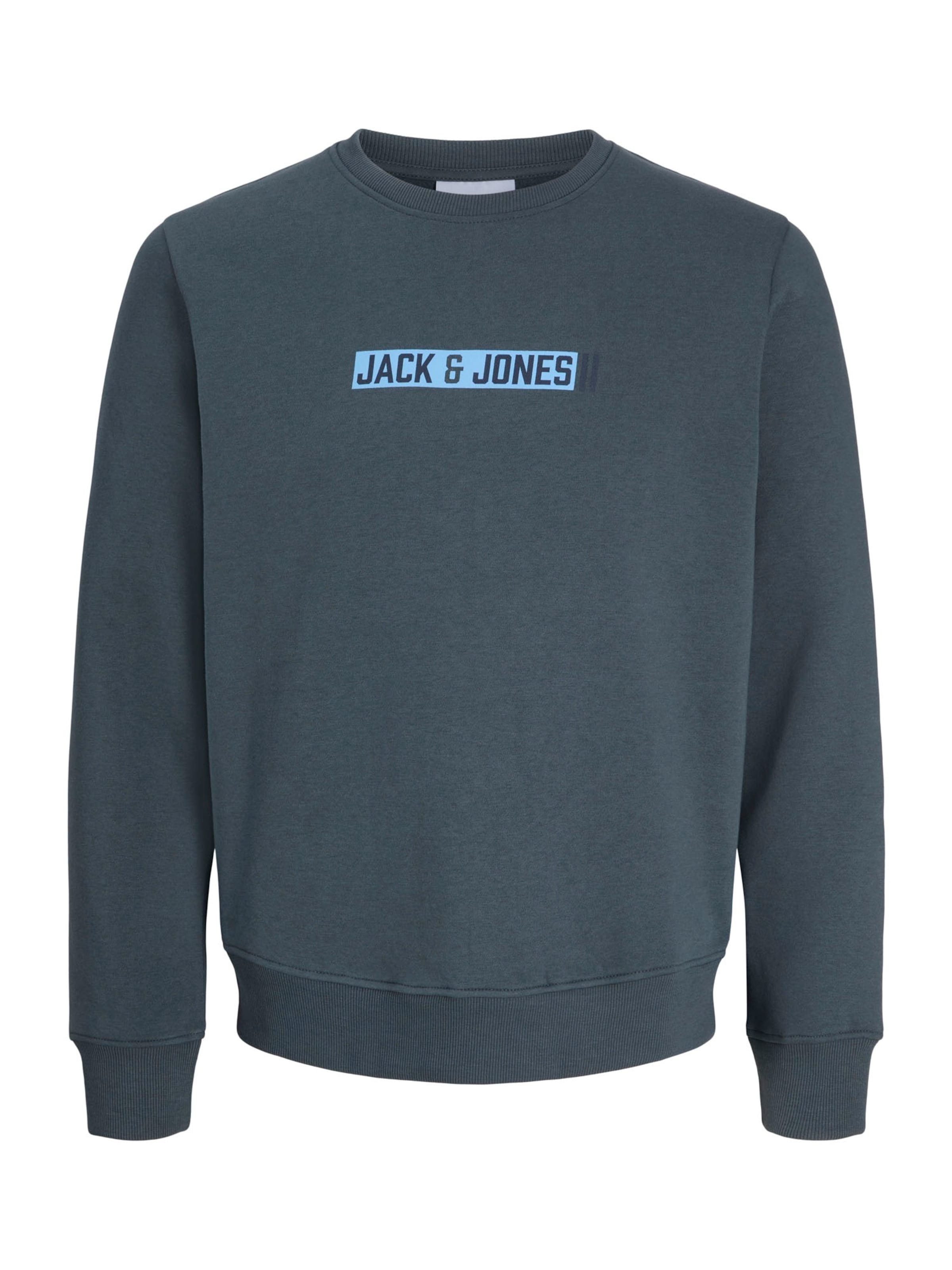Sweat-shirt 'JJMUNK' JACK & JONES en gris : devant