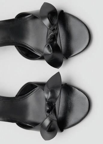 MANGO Pantolette 'Rocket' in Schwarz