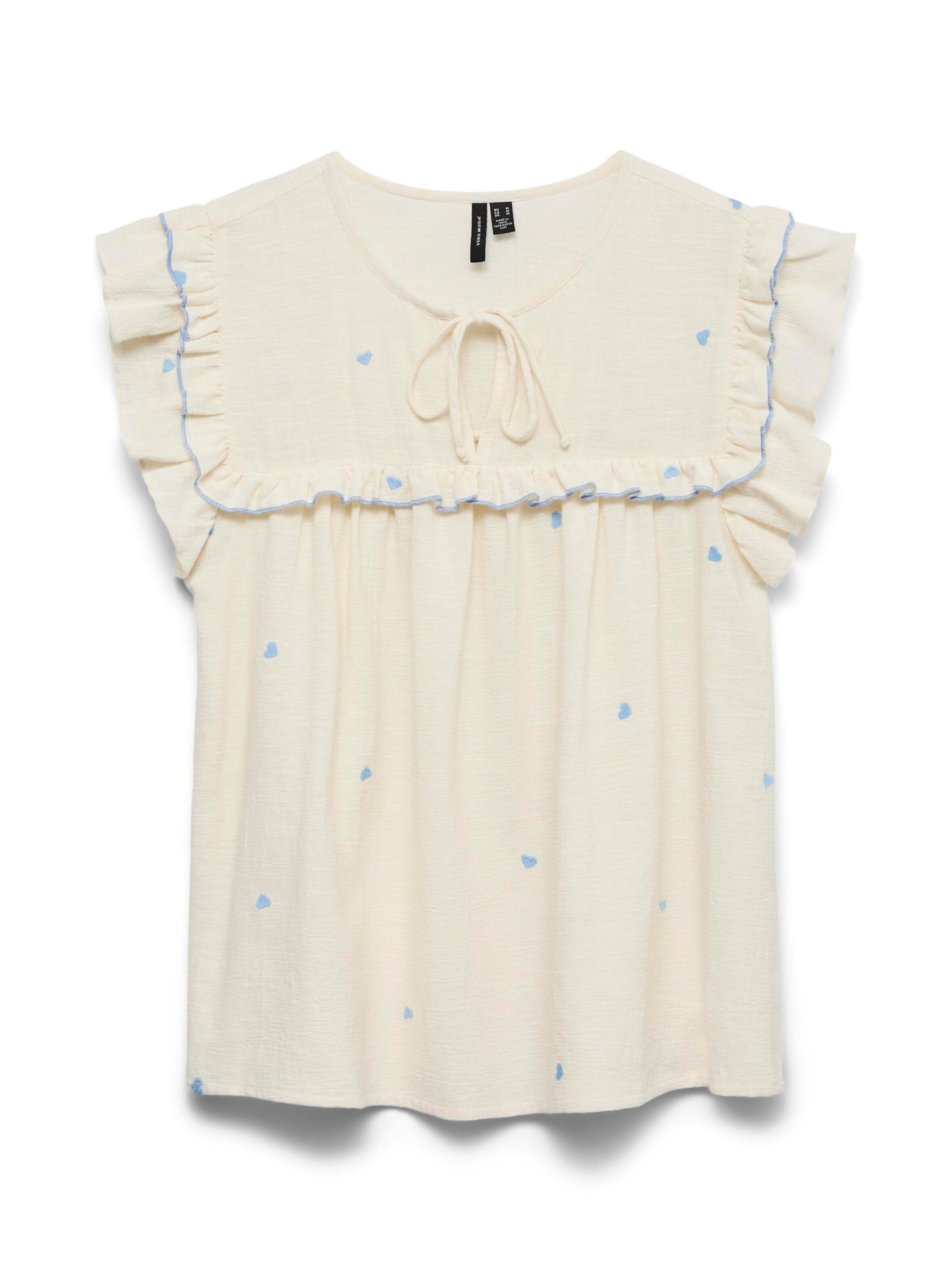 VERO MODA Bluse i hvid: forside