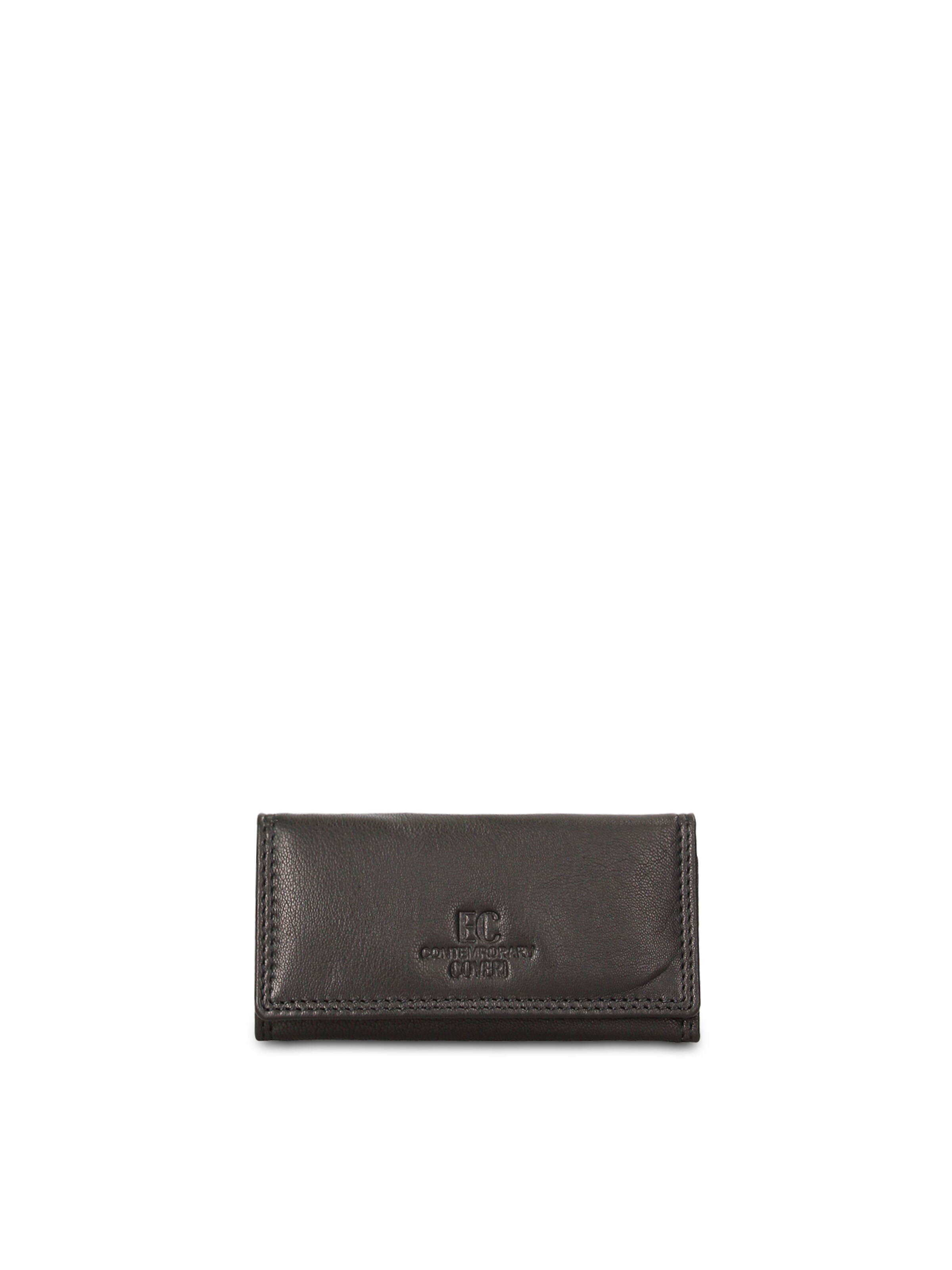Portamonete di Coveri Collection in nero: frontale