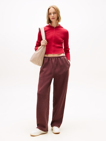 Tommy Jeans - Cárdigan 'ESSENTIAL' en rojo