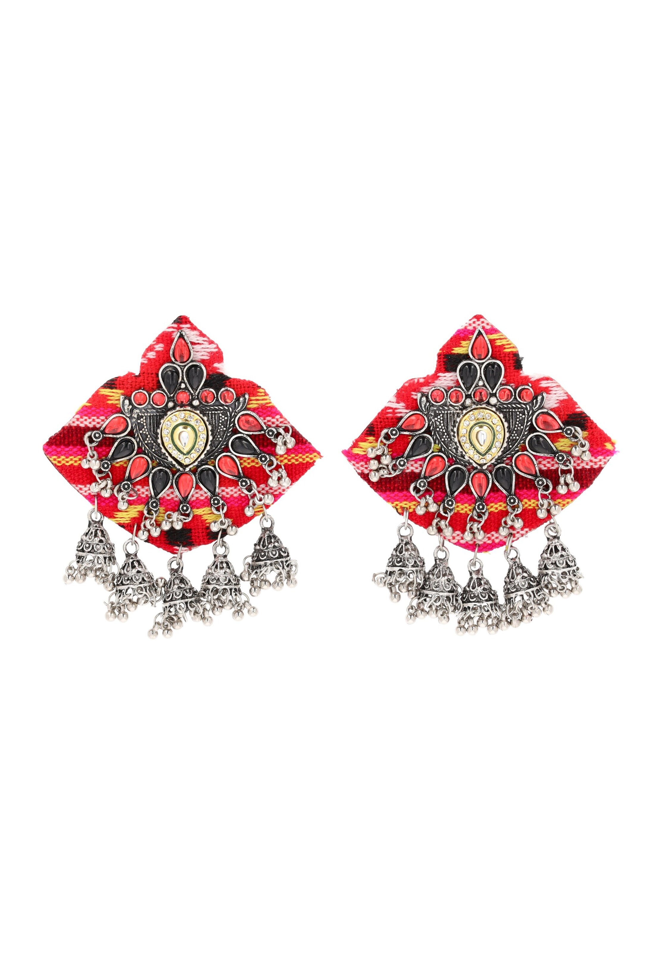 IZIA Earrings in Red: front