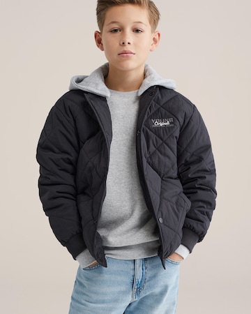 WE Fashion - Casaco meia-estação em preto: frente