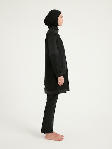 MARINA High neck Badpakjurk 'Modest Marina M2534-1' in Zwart