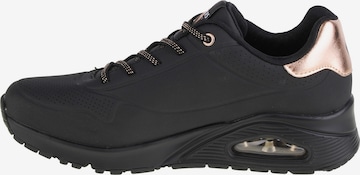 SKECHERS Sneaker low 'Skechers Uno-Shimmer Away' in Schwarz: Vorderseite
