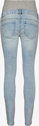 MAMALICIOUS Slimfit Jeans 'Ina' in Blauw