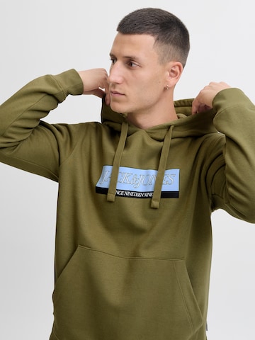 Bluză de molton 'JORINWOOD' de la JACK & JONES pe verde