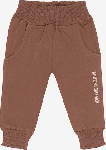 Regular Pantalon Bruuns Bazaar Kids en marron : devant