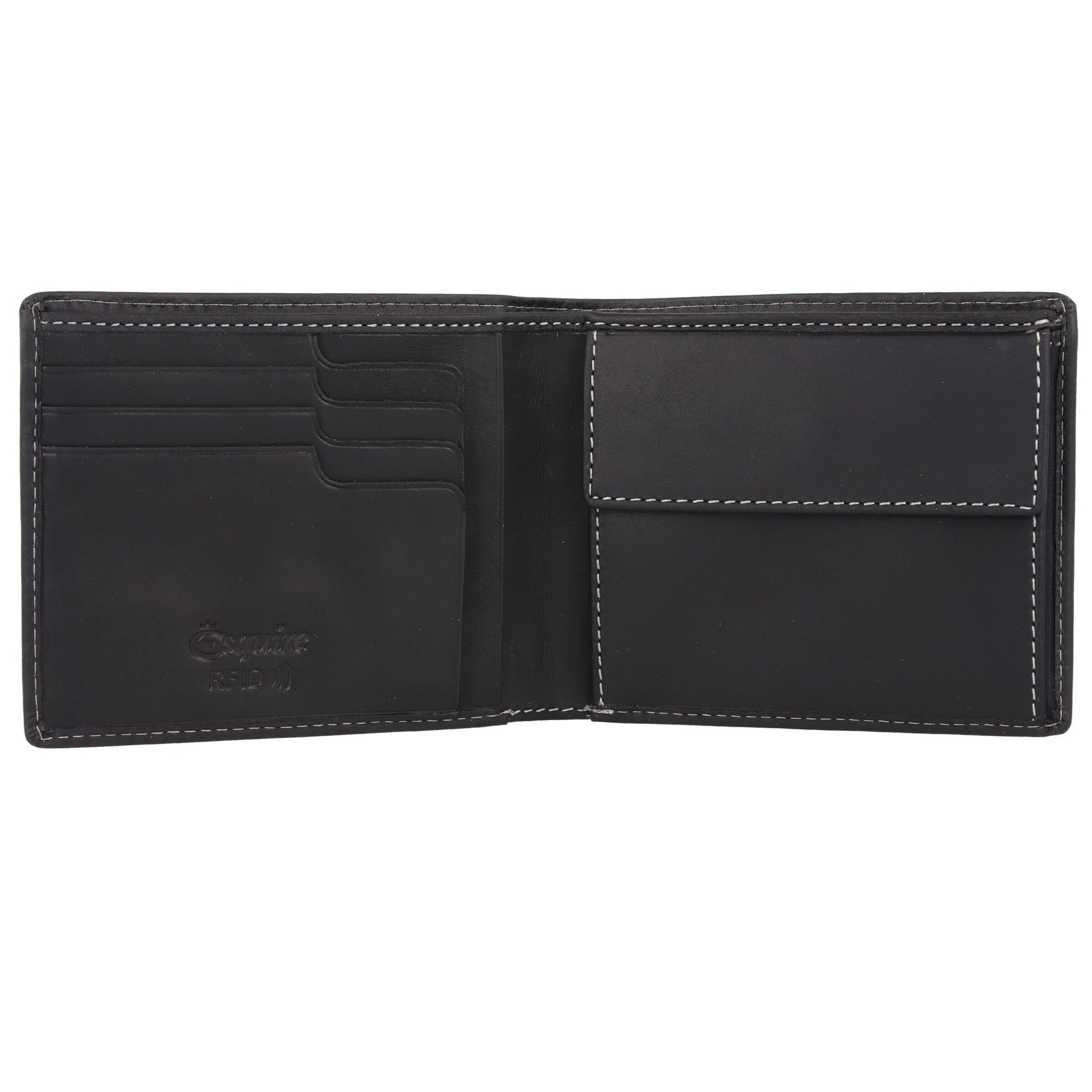 Esquire Portemonnaie 'Dallas' in Schwarz